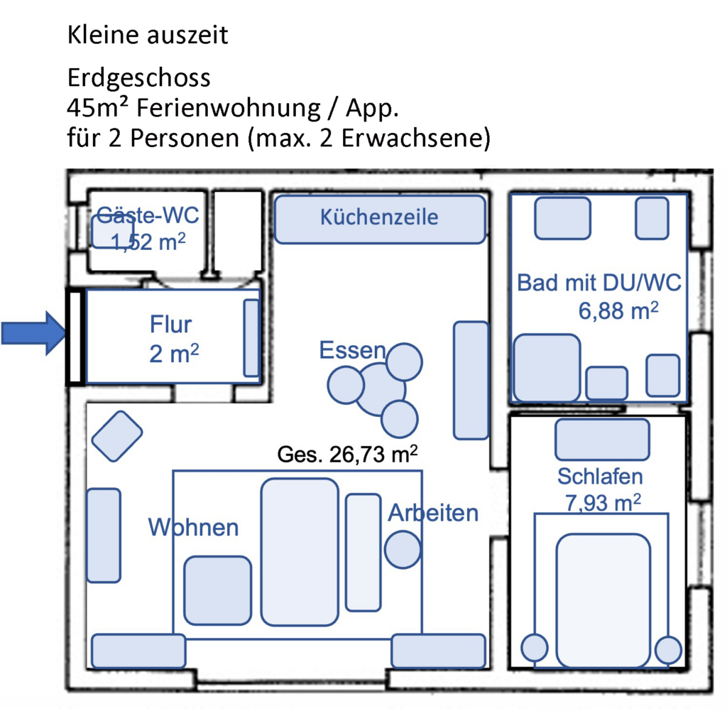 Grundriss Kleine Auszeit in Cölbe-Marburg